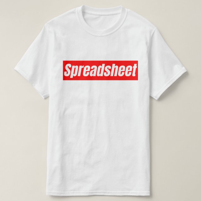 Tabellenkalkulation - Funny Accountant T-Shirt (Design vorne)