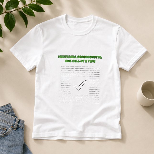 Tabellenkalkulation Meisterschaft Data Analyst Wei T-Shirt (Von Creator hochgeladen)
