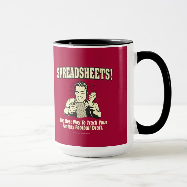 Tabellenkalkulationen: Tragen Sie Ihre Fantasievor Tasse (Rechts)