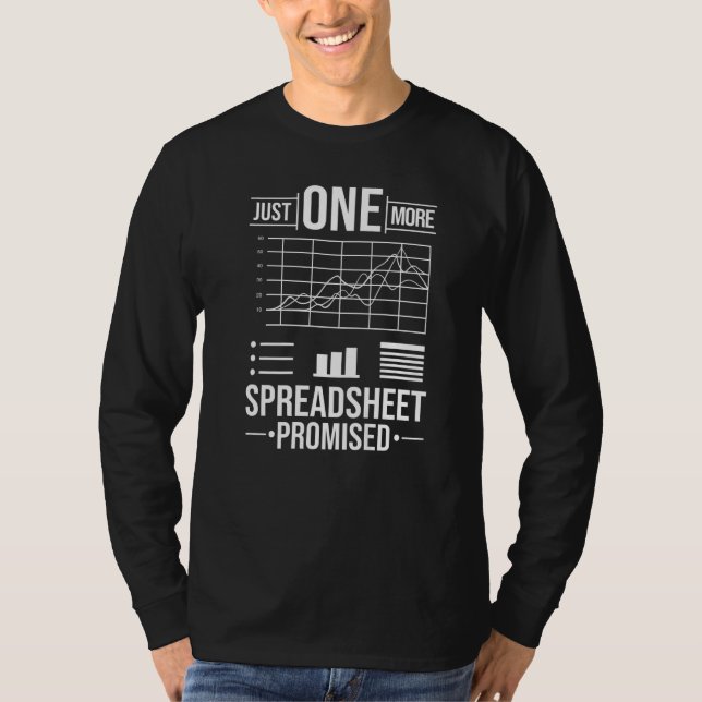 Tabellenkalkulationssoftware Budgetvorlagen   T-Shirt (Vorderseite)