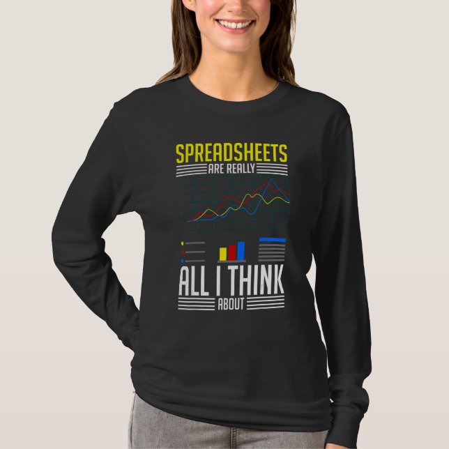 Tabellenkalkulationssoftware Budgetvorlagen T-Shirt (Vorderseite)