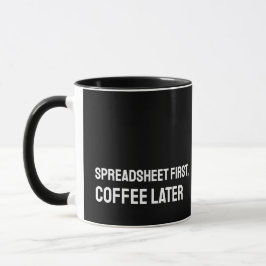 Tabellenkalkulationstabelle Funny Mug Tasse
