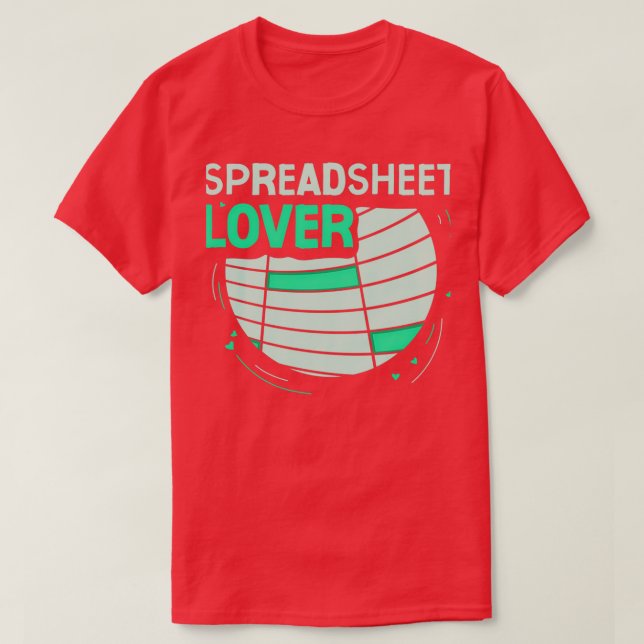 Tabellenkalkulationstabelle T-Shirt (Design vorne)