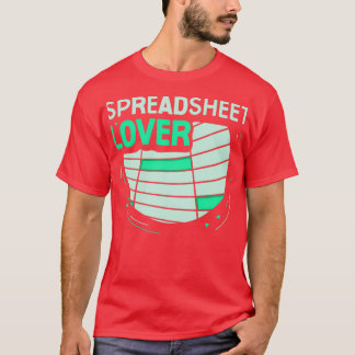 Tabellenkalkulationstabelle T-Shirt