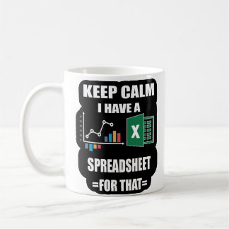Tabellenkalkulationstabellen, Excel-Tasse-Shortcut Kaffeetasse