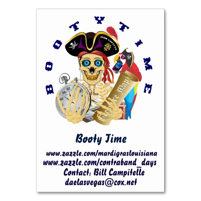 Tabellenkarte Tischnummer (Rückseite)