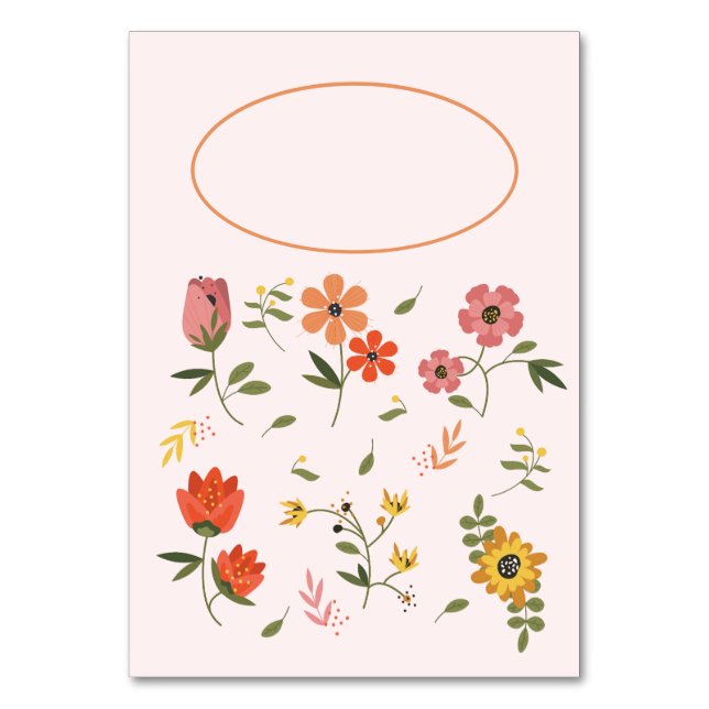 Tabellenkarte Tischnummer (Rückseite)