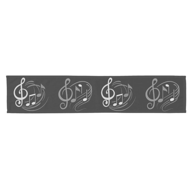 Tabellenläufer der musikalischen Anmerkungen Kurzer Tischläufer (Horizontal)