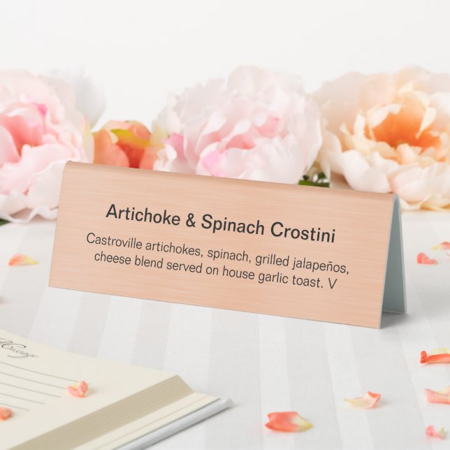 Tabellenzelt Tischaufsteller (In Situ (Hochzeit))