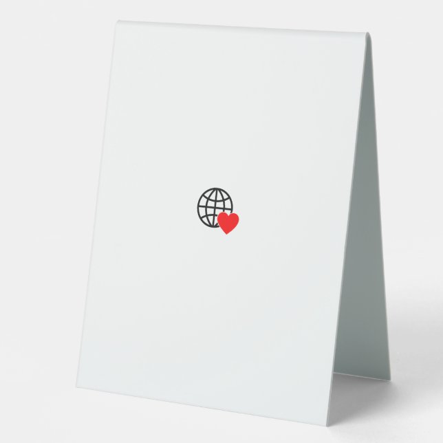 Tabellenzelt Tischaufsteller (Vorderseite)