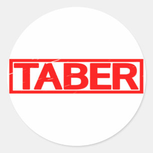 Taber-Briefmarke Runder Aufkleber