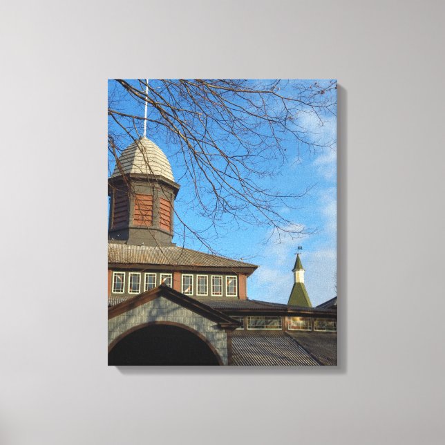 Tabernacle and Church Steeple - Martha's Vineyard Leinwanddruck (Vorderseite)