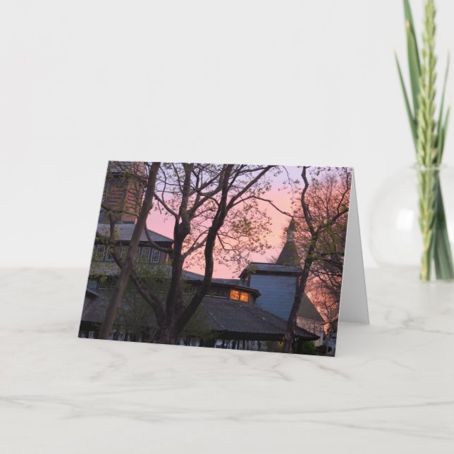 Tabernacle and Church Sunrise - Martha's Vineyard Karte (Vorderseite)