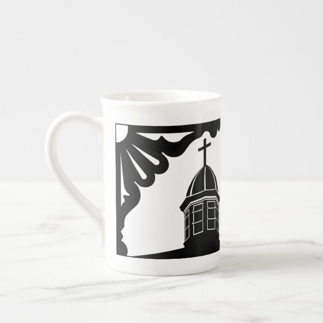 Tabernacle and Gingerbread - Martha's Vineyard Prozellantasse (Links)