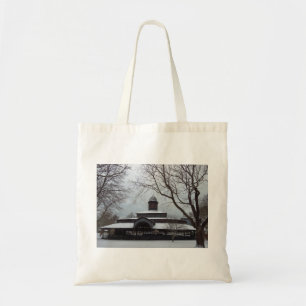 Tabernacle and Snow Gray Skies - Martha's Vineyard Tragetasche