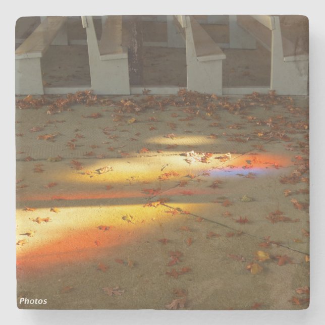 Tabernacle Blätter und Light - Martha's Vineyard Steinuntersetzer (Vorderseite)