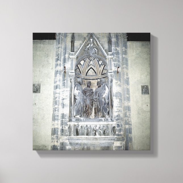Tabernacle mit vier gekrönten Heiligen Leinwanddruck (Vorderseite)