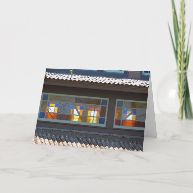 Tabernacle Stains Glass - Martha's Vineyard Karte (Vorderseite)