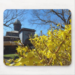 Tabernacle und Forsythia - Martha's Vineyard Mousepad