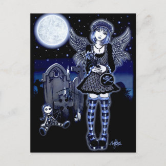 "Tabitha" Gothic Guardian Angel Postcard Postkarte