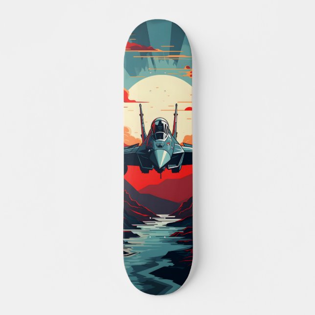 Tabla de skate Aeronave militar de combate Skateboard (Vorne)