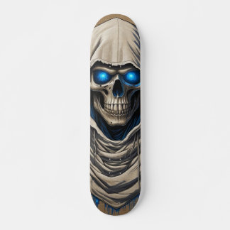 Tabla de Skate Cráneo Tenebroso Encapuchado Skateboard