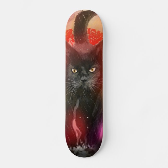 Tabla de Skate Gato Negro Skateboard (Vorderseite)