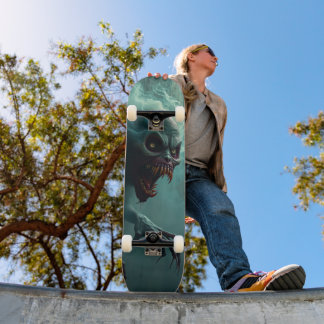 Tabla de Skate Monstruo Fantasma del Horror Skateboard