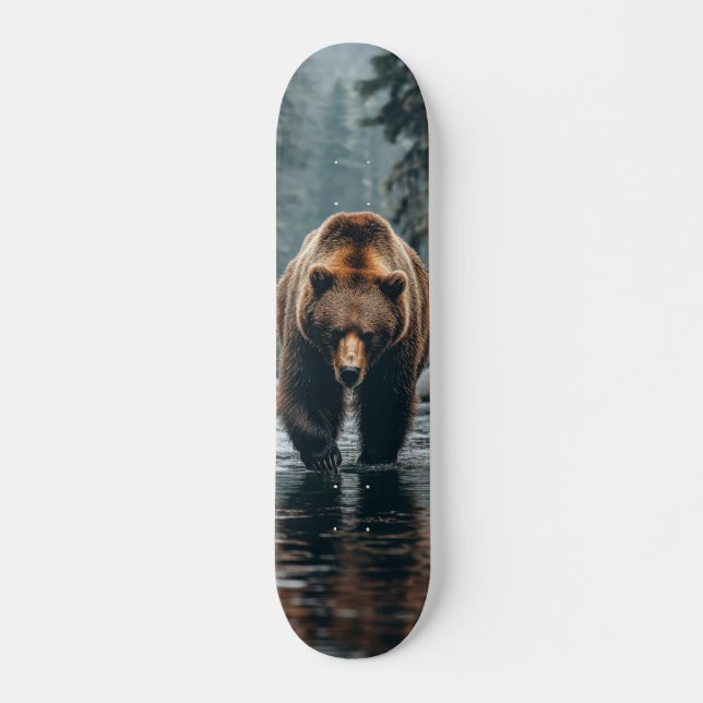 Tabla de Skate Oso Salvaje en el Río Skateboard (Vorne)