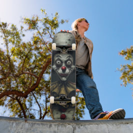Tabla de Skate Payaso Espeluznante de Miedo Skateboard