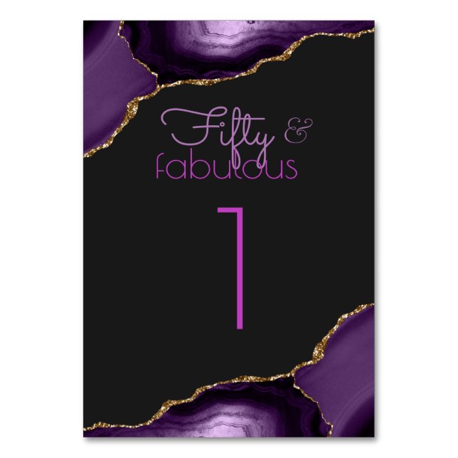 Table 50 et fabuleux 50e anniversaire de fête Numéro de  (Par défaut)