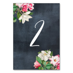 Table Aquarelle Magnolia Fleurs Mariage Numéro de tablea