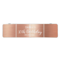 Customisé Elégant Rose Or N'importe quel âge 30 An