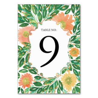 Table Belles Fleurs Aquarelle Peinture Numéro de tableau