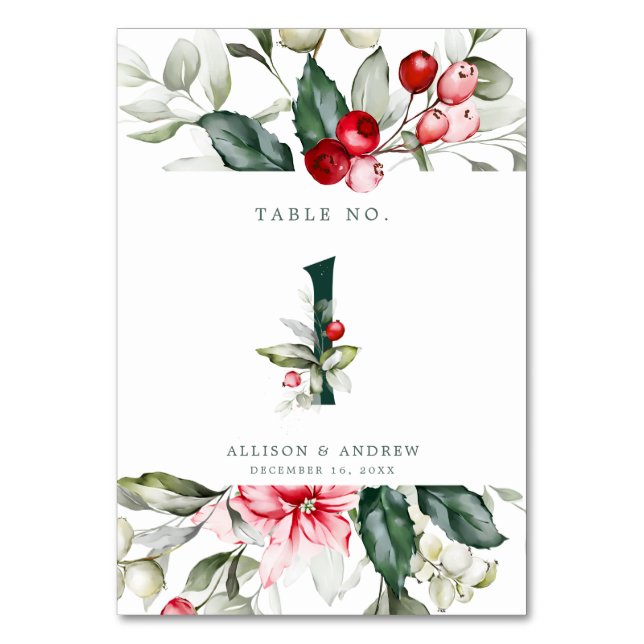 Table Berry d'hiver no 1 Numéro de tableau (Par défaut)