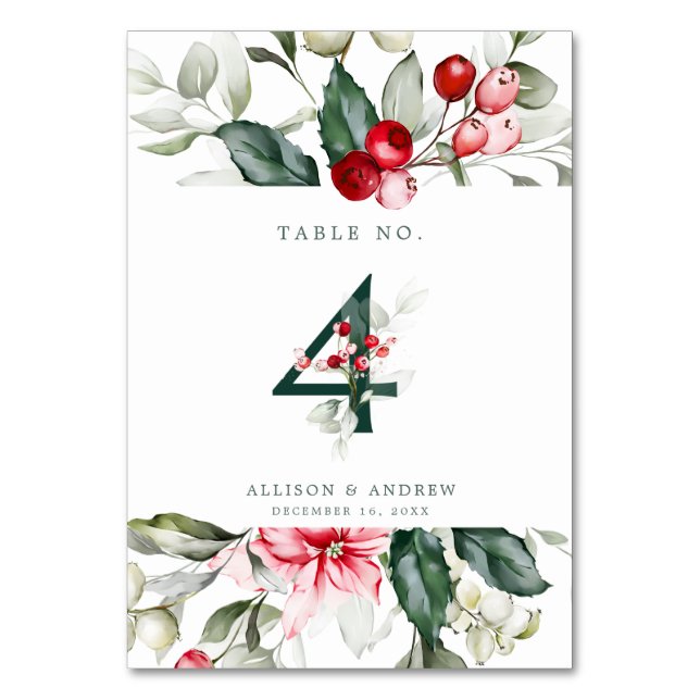 Table Berry | Numéro de tableau 4 (Dos)