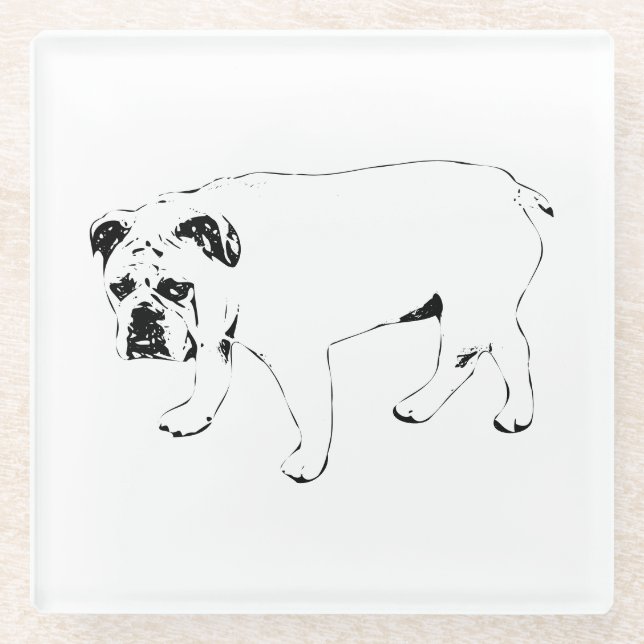 Table Buddy, Bulldog Coaster Glasuntersetzer (Vorderseite)