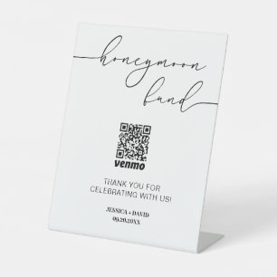 Table Calligraphie Lune de Miel Fonds QR Code Signe