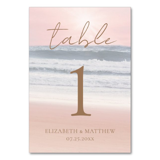 Table Card Tischnummer (Vorderseite)