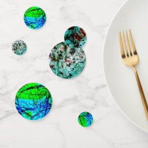 Table Confetti abstrakter gerecycelt Kunststoff Konfetti