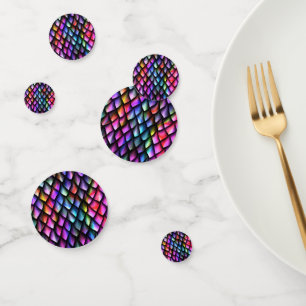 Table Confetti Arc-en-ciel Dragon Scales