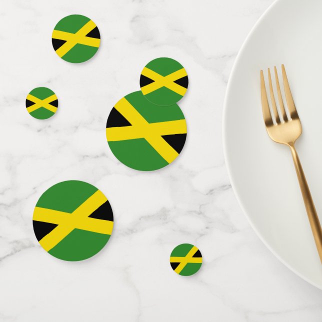 Table confetti avec drapeau de la Jamaïque (Groupe)