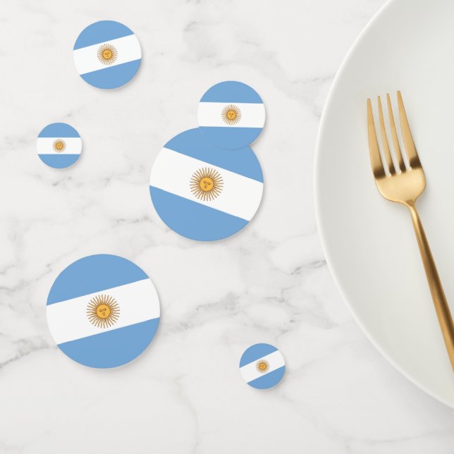 Table confetti avec drapeau de l'Argentine (Groupe)