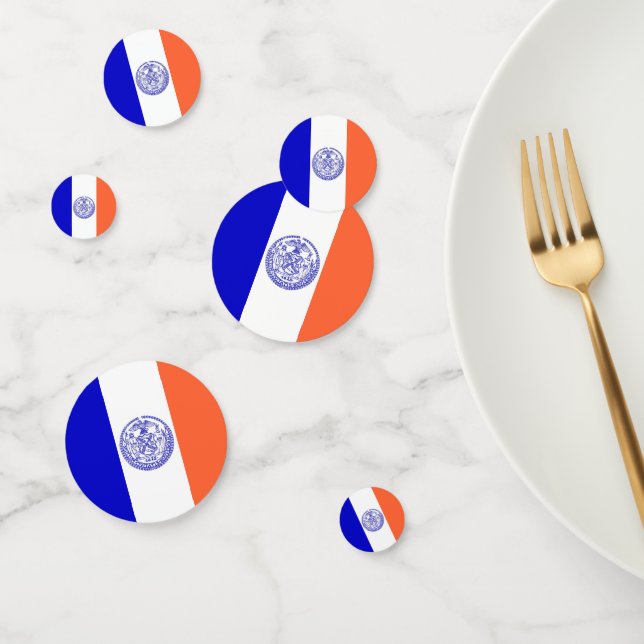 Table confetti avec drapeau de New York City (Groupe)