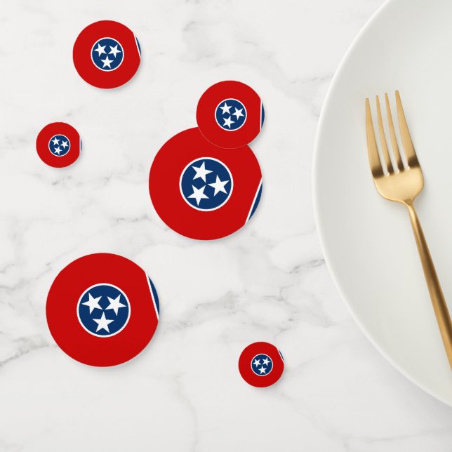 Table confetti avec drapeau du Tennessee (Groupe)