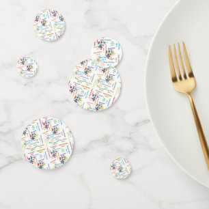 Table Confetti Juillet, 4 Anniversaire