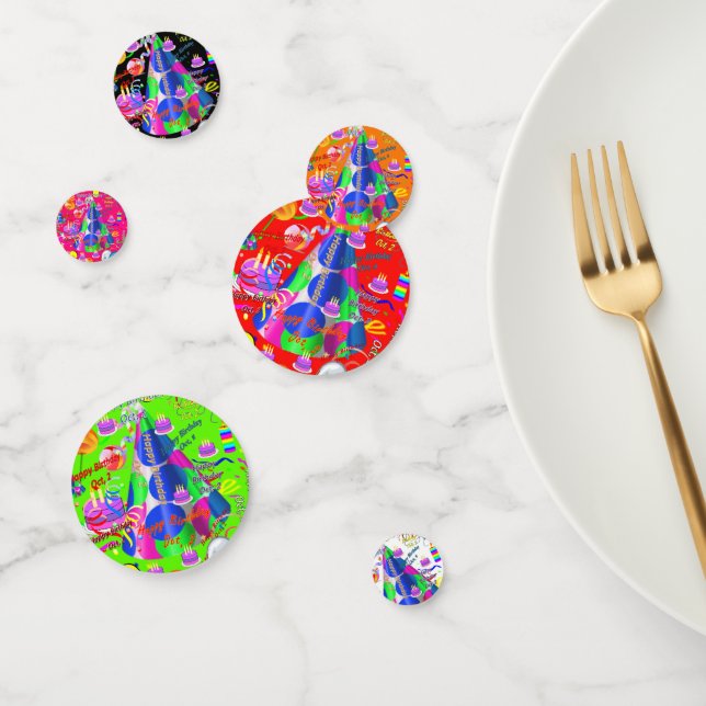 Table Confetti octobre, 2 anniversaire (Groupe)