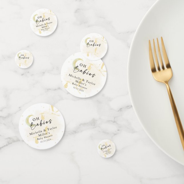 Table Confetti Oh Babies! Flying Twin Storks Konfetti (Gruppe)