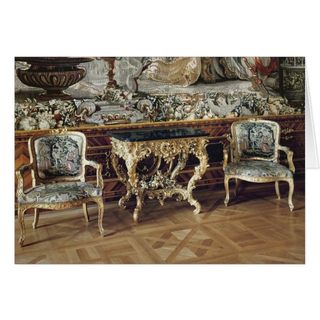 Table de console et deux fauteuils, 1745 (Devant horizontal)