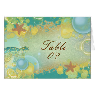 Table de ~ de thème de mariage de plage posant le